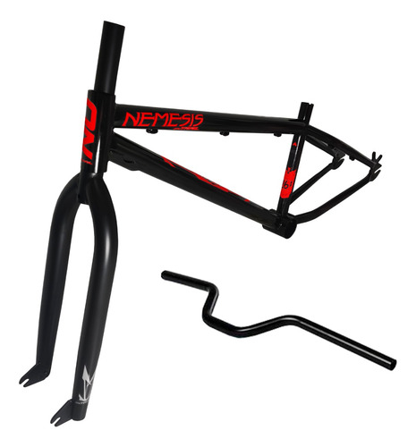 Kit Bici Marco Tenedor Manubrio Bmx Importado Ontrail Negro