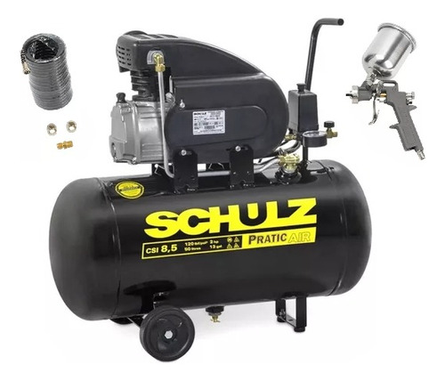 Compressor De Ar 50l Air Csi 8,5/50 + Pintura Schulz Compact