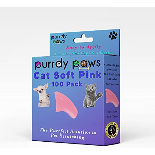 Purrdy Paws 100 Unidades De Tapas De Uñas Suaves Para Garra