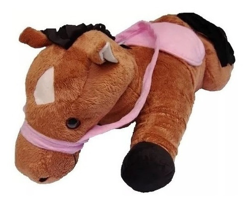 Cavalo De Pelúcia Lipy Caramelo Cela Rosa 70 Cm Antialérgico