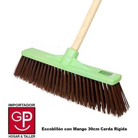 Escobillón Con Mango 30 Cm Cerda Rígida
