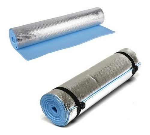 Colchoneta Aislante Térmico Aluminizado 180x50cm Camping 6mm