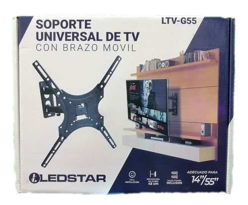 Imagen 2 de 3 de Soporte Tv Móvil 14 A 55 (21 26 32 39 40 43 50) Ledstar