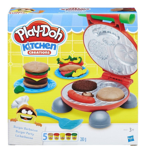 Play-doh Juego De Barbacoa De Hamburguesa