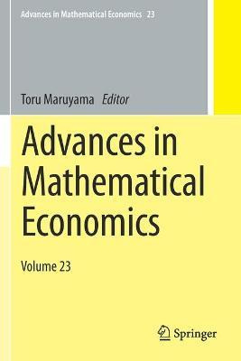 Libro Advances In Mathematical Economics : Volume 23 - To...