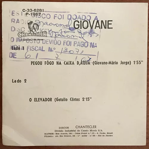 Giovanne-Pegou Fogo Na Caixa D'Água