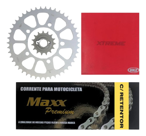 Kit Relação Ducati Scrambler 800 Vaz 0008 Maxx 520 C/ Ret