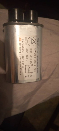 0.95uf +4% 2100v Capacitor Condensador Para Microondas