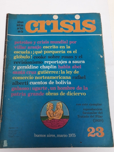 Revista Crisis N°23 . Marzo 1975. Villa Luro.