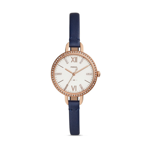Fossil Annette Navy Leather Es4403 ................ Dcmstore