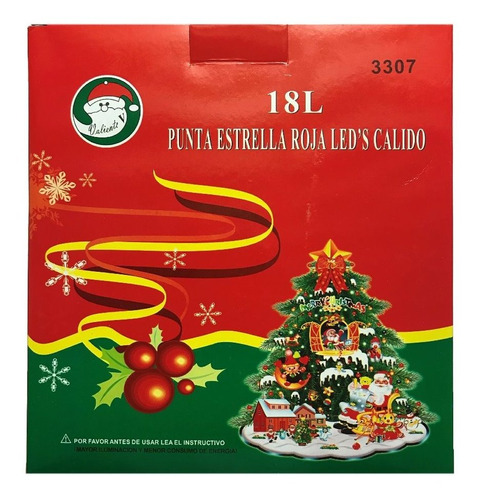 Estrella de árbol de Navidad de plástico con Luces LED de Cinco Puntas Talla única 14 cm Multicolor Brillante Hzb821zhup 