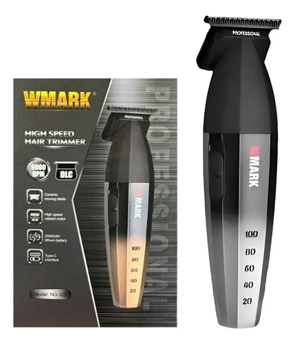 Wmark Trimmer Patillera Inalambrica Pelo Silver Ng-325 3c