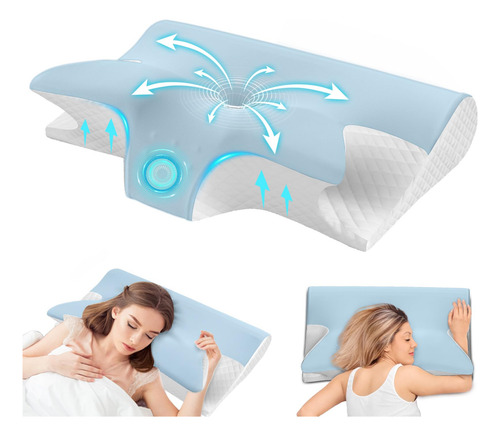 Almohada Memory Foam, Almohada Cervical Para Aliviar El