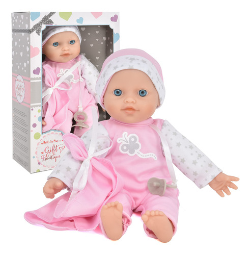 Muñeca Bebe Con Ropa 12 PuLG Regalo Niñas Navidad 33