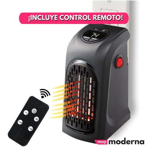 Calefactor Portátil Eléctrico Bajo Consumo Control Remoto M®