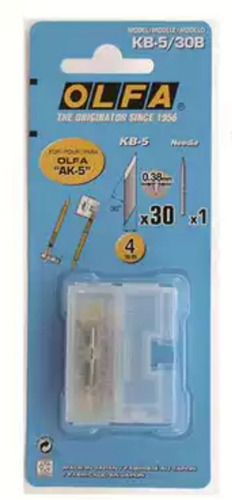 Repuesto Olfa Kb-5 30b  Blister X 30 Cuc Mas 1 Aguja Ak5