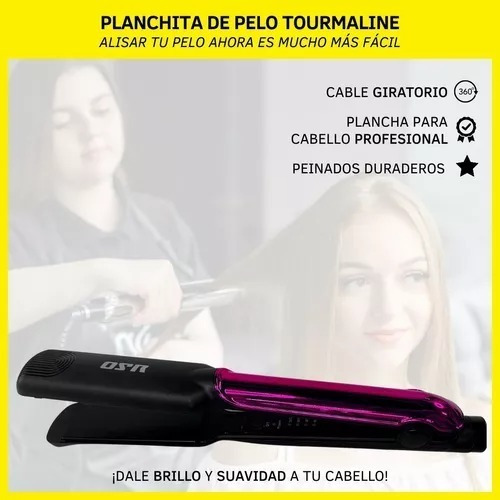 Imagen 2 de 10 de Planchita Pelo Profesional Alisado Cabello Tourmaline Full