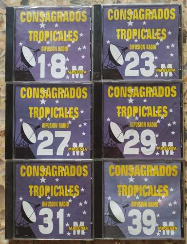Lote 6 Cds Consagrados Tropicales - Cumbia De Los 90!