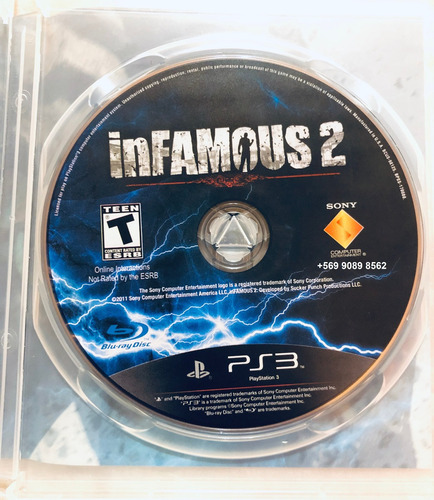 Juego Infamous 2 Para Ps3 (Usado)