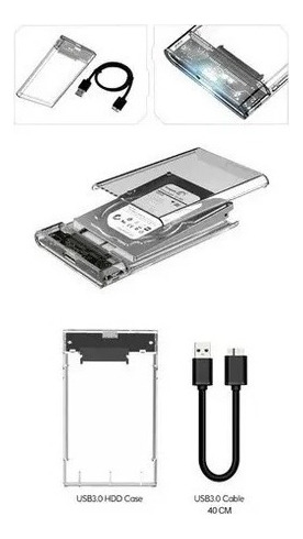 Case Hd Externo 2.5 Notebook Usb 3.0 Ps4 Xbox One Pc 6gbps