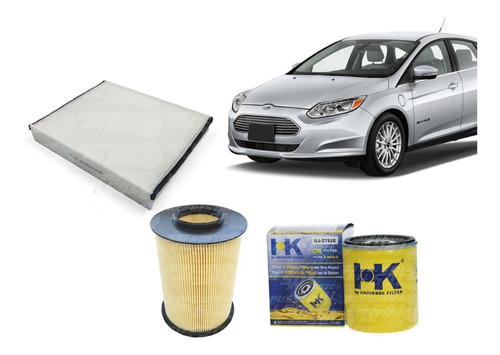 Kit Filtros Ford Focus 2.0 2012 - 2020 Aceite Aire Polen