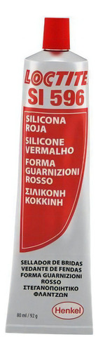 Silicone Vedante Acetico Loctite Si 596 Vermelho 55g