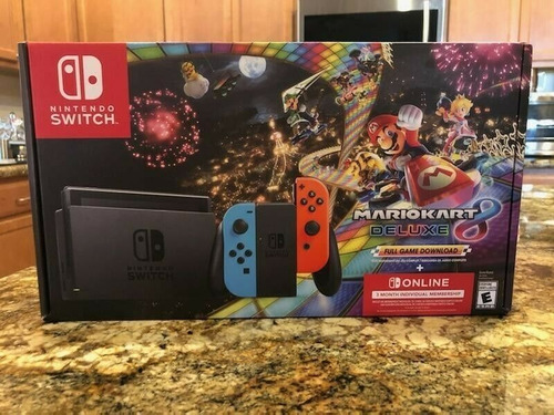 Imagen 2 de 2 de New 2020 Nintendo Switch Mario Kart 8 Deluxe + 1 More Game