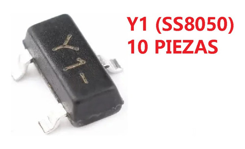 Pack De 10 Unidades Y1 (ss8050) Transistor Sot-23