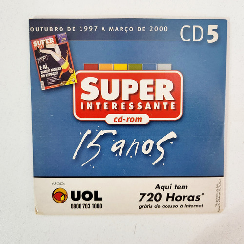 Revista Super Interessante - 15 Anos, Coleção Em 6 Cd's (Usado)