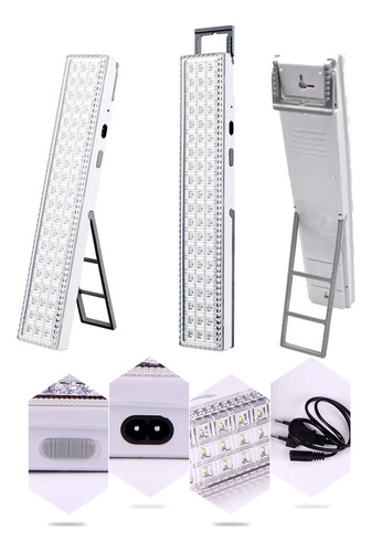 Lámpara De Emergencia Recargable Led Blanco