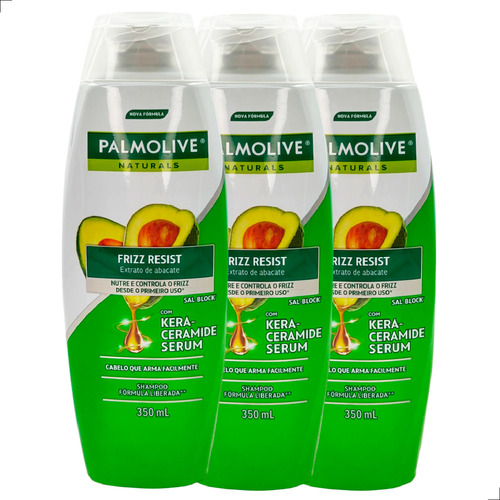  Shampoo Palmolive Naturals Anti Armado Abacate 350ml (3 Und)