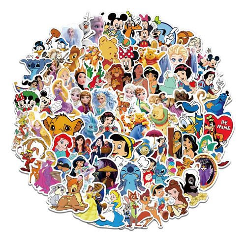  50 Stickers Impermeables Personajes Disney. Pixar