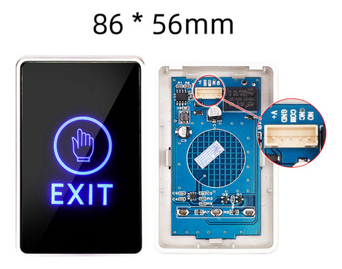 Sensor Infrarrojo De Puerta Sin Contacto Touch No Nc Com Par