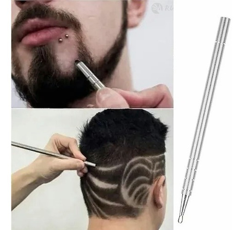 Imagen 6 de 7 de Lápiz De Barberia Diseño Corte Navaja Magico Barba Cejas
