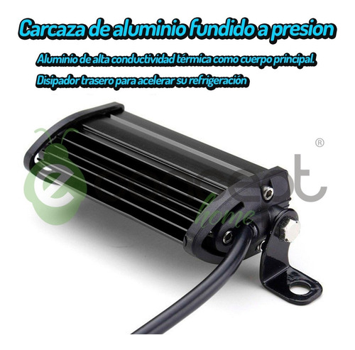 Reflector 12v Barra Led Mini Camioneta 4x4 Cuatri Moto X 4