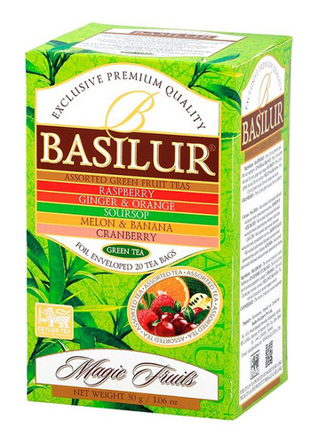 Té Verde Magic Fruits Surtido | 25 Bolsitas Basilur