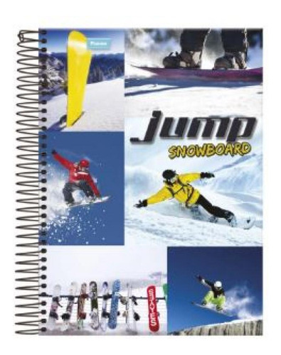 Caderno 10m 200fls Espiral Jump 8001