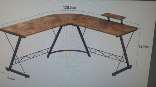 Imagen 2 de 6 de Mesa De Computadora Tipo L