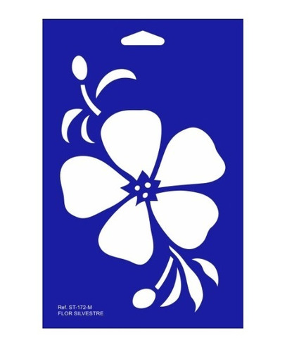 Stencils Molde Plantilla Flor Silvestre - Set X2