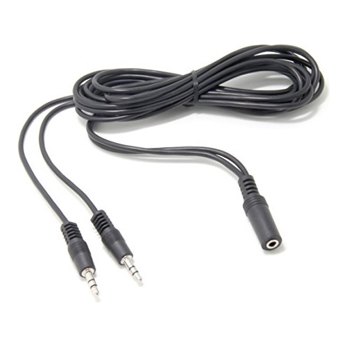 Cable De Audio 3.5mm Hembra A 2-macho 6ft