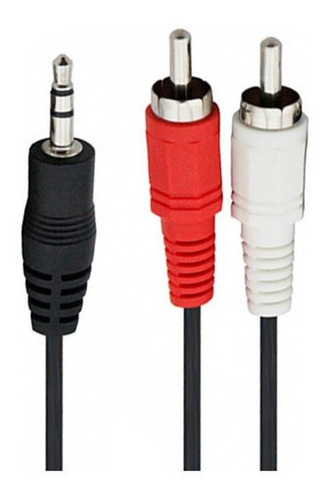 Cable  Spica A 2 Rca, O De Plug 3.5 A 2 Rca, 1.5 Mts.