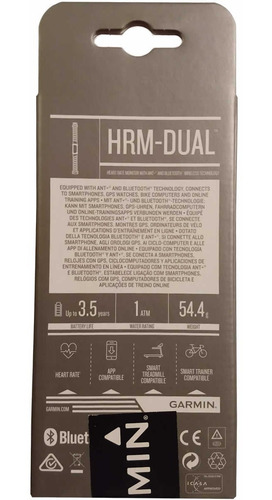 Imagem 3 de 4 de Garmin Monitor Cardiaco Hrm Dual Bluetooth Ant+ Com N Fiscal