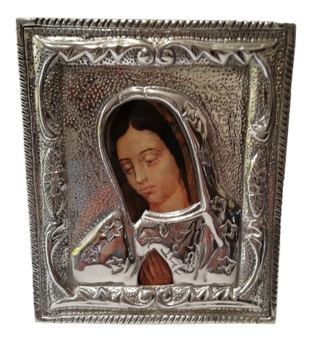 Lote 10 Cuadros Virgen De Guadalupe En Pewter