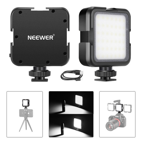 . . 8 Neewer 42 Led Luz De Cámara Vídeo 6000k Con Batería