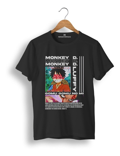 Remera: Monkey D. Luffy One Piece Anime Memoestampados