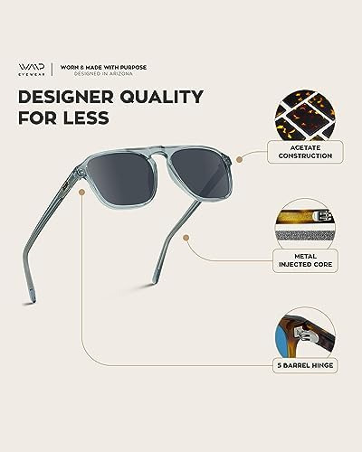 Gafas Wmp, Modernas, Cuadradas, Para Hombre, Retro, Polariza