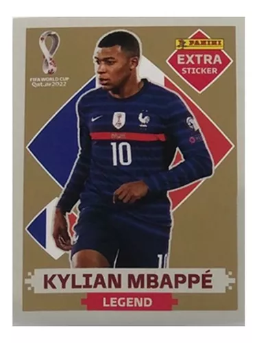 Figurinha Copa Do Mundo Qatar 2022 Mbappé Dourado Ouro Gold