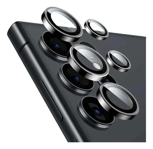 Vidrio Templado Para Camara De Samsung S25 Ultra Negro
