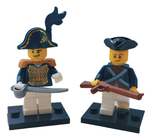 2 Soldados Minifiguras Infanteria Oficial Imperial Napoleon