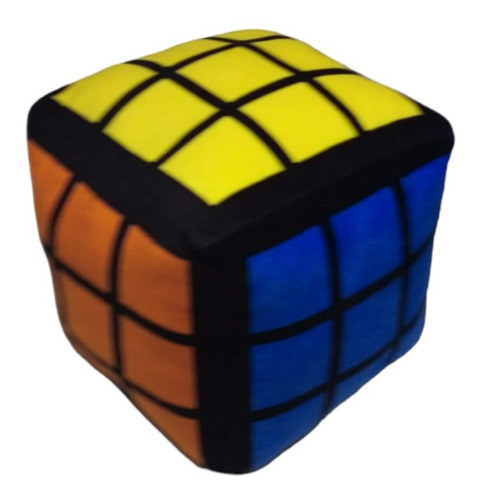 Cubo Rubik Magico 3x3x3 De Peluche 20 X 20 Cm Almohadón !!